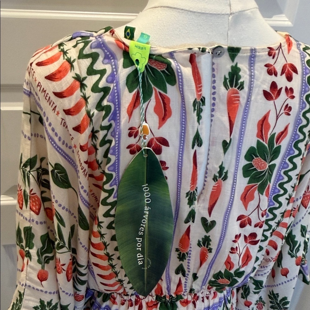 FARM Rio Floral Maxi Dress Size L - Picture 9 of 11